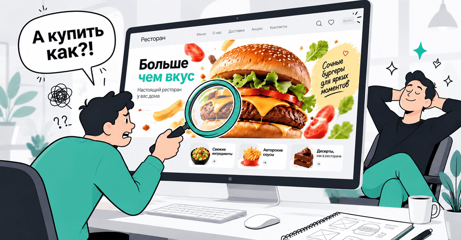 Оптимизация страниц меню
